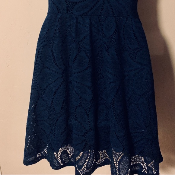 Anthropologie (Deletta) Navy A-line Dress - Picture 5 of 6